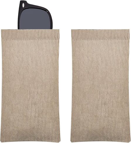 حافظة نظارات سروال قصير للنساء والرجال قطعتين، حافظة نظارات شمسية ناعمة محمولة، حامل حقيبة النظارات العلوية in Kuwait