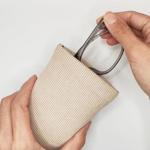 حافظة نظارات سروال قصير للنساء والرجال قطعتين، حافظة نظارات شمسية ناعمة محمولة، حامل حقيبة النظارات العلوية in Kuwait