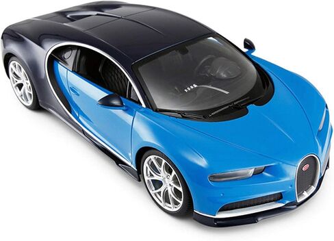 سيارة PowerTRC بجهاز تحكم عن بعد، سيارات Bugatti Chiron RC بمقياس 1:14 نموذج سيارة رياضية مرخصة رسميًا تعمل بالبطارية مع مصابيح أمامية، أفكار هدايا عيد ميلاد للبالغين والأولاد من عمر 6 سنوات فما فوق، أزرق in Saudi Arabia