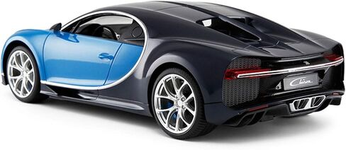 سيارة PowerTRC بجهاز تحكم عن بعد، سيارات Bugatti Chiron RC بمقياس 1:14 نموذج سيارة رياضية مرخصة رسميًا تعمل بالبطارية مع مصابيح أمامية، أفكار هدايا عيد ميلاد للبالغين والأولاد من عمر 6 سنوات فما فوق، أزرق in Saudi Arabia