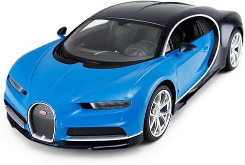 سيارة PowerTRC بجهاز تحكم عن بعد، سيارات Bugatti Chiron RC بمقياس 1:14 نموذج سيارة رياضية مرخصة رسميًا تعمل بالبطارية مع مصابيح أمامية، أفكار هدايا عيد ميلاد للبالغين والأولاد من عمر 6 سنوات فما فوق، أزرق in Saudi Arabia