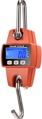 مقياس الرافعة الرقمي 300 كجم/660 رطل، ميزان صيد إلكتروني صغير محمول باليد، الصيد، وزن أمتعة السفر، وزن المزرعة، هدية الأب، مقياس الرافعة الصناعية (برتقالي ساطع) in Kuwait