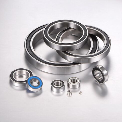 uxcell 4pcs 623-2RS Deep Groove Ball Bearings, Chrome Steel Z3 Double Rubber Sealed Bearing 3mm x 10mm x 4mm in Saudi Arabia