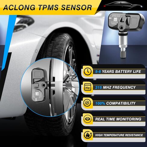 مستشعر ضغط الإطارات TPMS 315 ميجا هرتز مناسب لسيارة Honda Accord CR-V FIT، نظام مراقبة ضغط الإطارات سهل التركيب يستبدل #42753SWA316 42753S2A325 42753SWA315 42753SWAA53-4 PCS in Kuwait