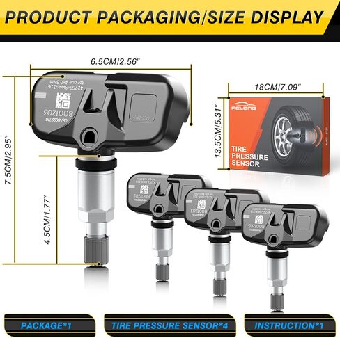 مستشعر ضغط الإطارات TPMS 315 ميجا هرتز مناسب لسيارة Honda Accord CR-V FIT، نظام مراقبة ضغط الإطارات سهل التركيب يستبدل #42753SWA316 42753S2A325 42753SWA315 42753SWAA53-4 PCS in Kuwait