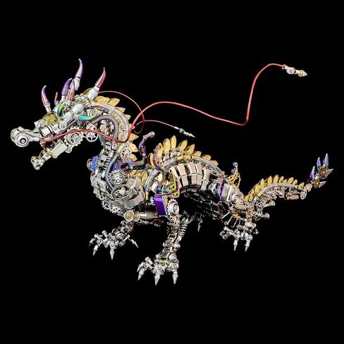 Metalkitor 3D Metal Puzzles for Adults, Giant Mantis Model Kit - Steampunk DIY Ornament - Assembly Jigsaw Crafts Brain Teaser - Perfect Room Decor and Gift Choice(1200+PCS, Purple) in Saudi Arabia