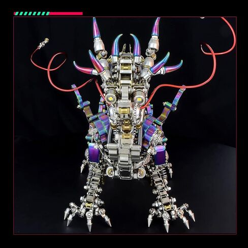 Metalkitor 3D Metal Puzzles for Adults, Giant Mantis Model Kit - Steampunk DIY Ornament - Assembly Jigsaw Crafts Brain Teaser - Perfect Room Decor and Gift Choice(1200+PCS, Purple) in Saudi Arabia