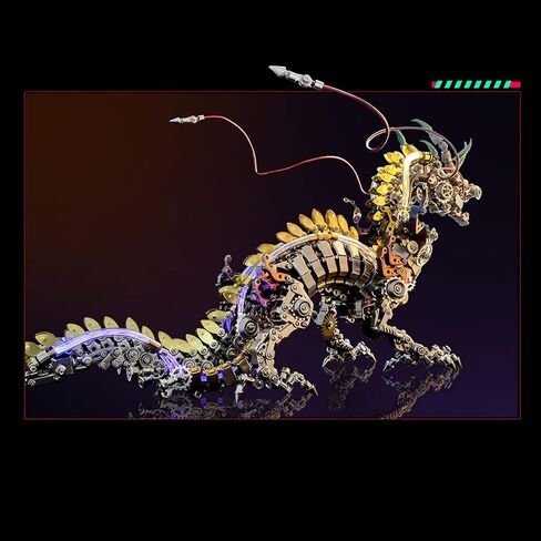 Metalkitor 3D Metal Puzzles for Adults, Giant Mantis Model Kit - Steampunk DIY Ornament - Assembly Jigsaw Crafts Brain Teaser - Perfect Room Decor and Gift Choice(1200+PCS, Purple) in Saudi Arabia