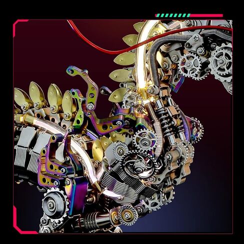 Metalkitor 3D Metal Puzzles for Adults, Giant Mantis Model Kit - Steampunk DIY Ornament - Assembly Jigsaw Crafts Brain Teaser - Perfect Room Decor and Gift Choice(1200+PCS, Purple) in Saudi Arabia