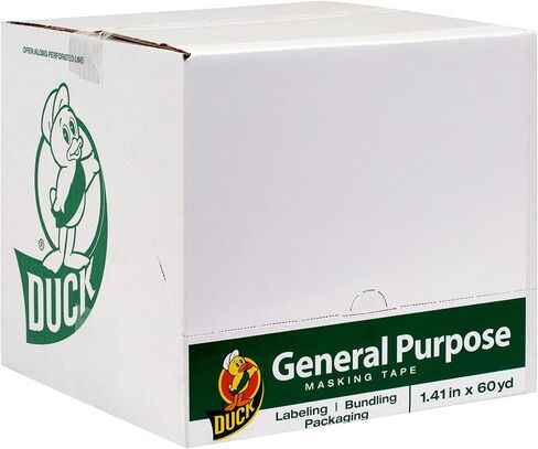 Duck Brand General Purpose Masking Tape - Beige, 0.94 in. x 60 yd., 2-Pack (241577) in Saudi Arabia