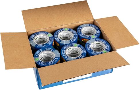 FrogTape Pro Painter's Tape with PAINTBLOCK, Medium Adhesion, 1.41" Wide x 60 Yards Long, Blue, 6 Rolls (242750) in Saudi Arabia