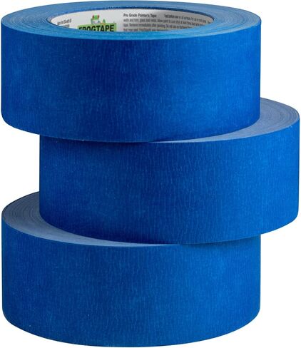 FrogTape Pro Painter's Tape with PAINTBLOCK, Medium Adhesion, 1.41" Wide x 60 Yards Long, Blue, 6 Rolls (242750) in Saudi Arabia