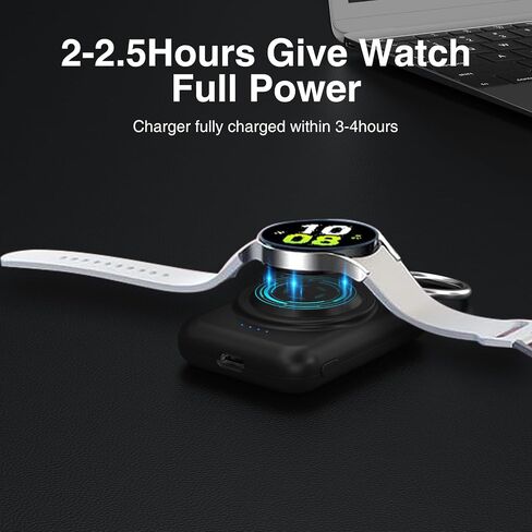 Watch Charger for Samsung,1800mAh Portable Charger for Galaxy Watch 6/6 Classic/5/5 Pro/4/4 Classic/3/Active 2, for Samsung Gear S3/Sport Watch Charger with Keychain in Saudi Arabia