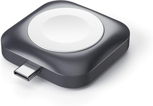 Satechi 2 in 1 USB-C Portable Apple Watch Charger and AirPods Wireless Charger, Dual Sided Apple Watch Travel Charger for Series 9/8/7/6/5/4/3/2/SE and Apple Watch Ultra/Ultra 2, AirPods 1/2/3/Pro in Saudi Arabia