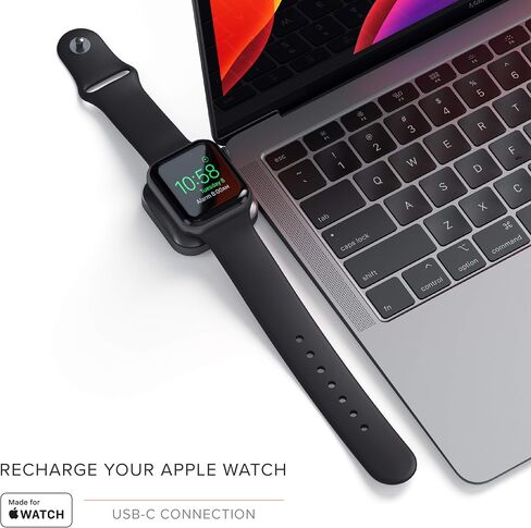 Satechi 2 in 1 USB-C Portable Apple Watch Charger and AirPods Wireless Charger, Dual Sided Apple Watch Travel Charger for Series 9/8/7/6/5/4/3/2/SE and Apple Watch Ultra/Ultra 2, AirPods 1/2/3/Pro in Saudi Arabia