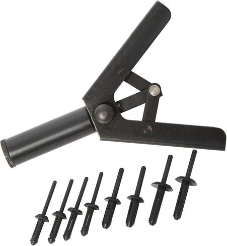 FreeTec 41 قطعة من البلاستيك المبرشم المبرشم مجموعة سريعة أداة يدوية مع 40 برشام بولي in Kuwait