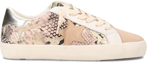 VINTAGE HAVANA Womens Kate Snake Lace Up Sneakers Shoes Casual - Gold, Grey, White in Saudi Arabia