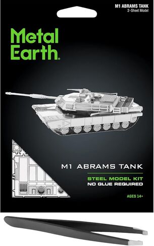Metal Earth M1 Abrams Tank 3D Metal Model Kit Bundle with Tweezers Fascinations in Saudi Arabia