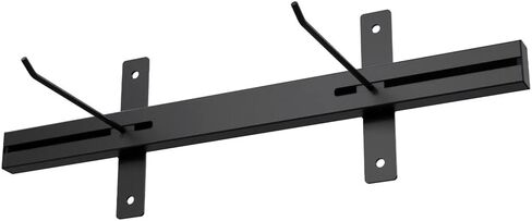 رف حائط قابل للتعديل من باور سيستمز لسجادات اليوجا واللياقة البدنية، أسود in Kuwait