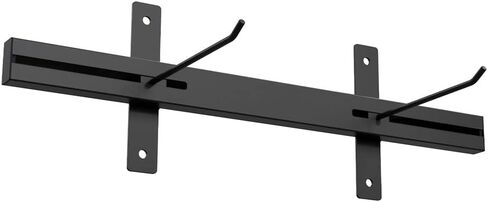 رف حائط قابل للتعديل من باور سيستمز لسجادات اليوجا واللياقة البدنية، أسود in Kuwait