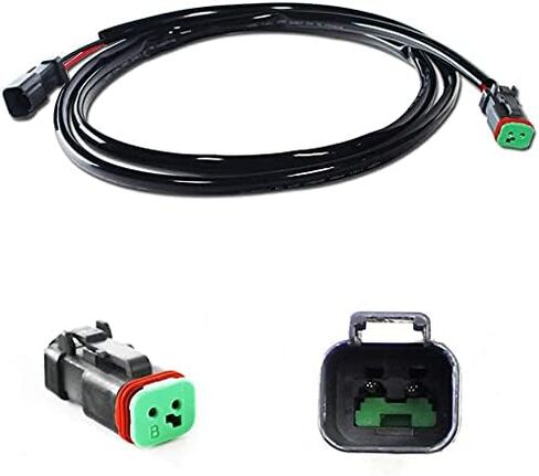 GTINTHEBOX 1PC 60" Heavy Duty Waterproof Deutsch Extension Harness Kit Compatible with Off-Road LED Light Bar, LED Pod Lights, Worklamp, Fog Lights, DRL, etc in Saudi Arabia