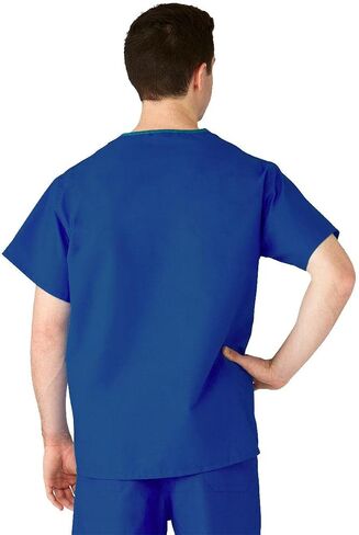 Medline AngelStat، قطعة علوية قابلة للعكس، MDL-CC، 2 جيب، XXXX-Large، ياقوتي in Saudi Arabia