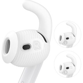 Gcioii 4 Pairs for AirPods 4 Ear Tips Hooks Anti-Slip, Small+Large in Kuwait