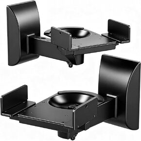 XINLEI 2PC Speaker Wall Mount Bookshelf Speaker Stand Surrounding Sound Bracket Swivel & Tilt for Living Room, Studio Monitor Hold Up to 55 Lbs SPM201 in Kuwait