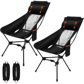 Portable High Back Camping Chairs with Thick Pillow, Camp Chairs for Adults in Saudi Arabia