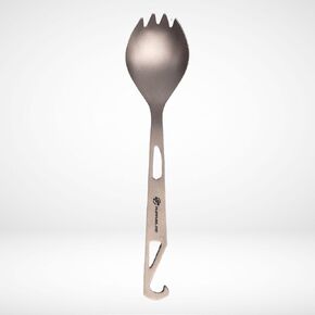 FlipFuel Titanium Spork – Ultralight Backpacking & Camping Utensil, Reusable Travel & EDC Spork with Multi-Function Hook in Saudi Arabia