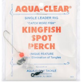 Aqua-Clear, Hi-Lo Rig System, Saltwater Fishing Setup, Kingfish Spot Perch Target, Pre Tied Leader Kit, Mono Line Swivel Bead Tackle, Surf Angling Equipment in Kuwait