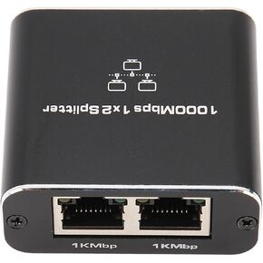 Gigabit 1000Mbps RJ45 Ethernet Splitter 1-Port to 2-Port Network Adapter Shares 2 Devices with USB Power Cable Compatible with Cat5 Cat5e Cat6 Cat7 Cables for Router Modem Extension in Saudi Arabia