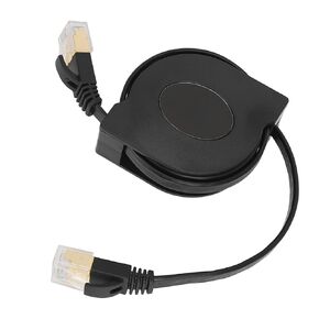 Retractable Cat7 Cable High Cord for Gaming Desktop 1.5m Portable Copper Flat Ethernet Network in Kuwait