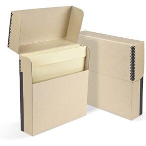 Gaylord Archival Tan Flip-Top 12" Vinyl Record/Album Preservation Box - 3W x 13 1/8L x 13 1/8" H in Kuwait