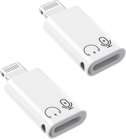 2Pack Lightning Male to USB C Female Charging Adapter for Apple iPhone in Kuwait