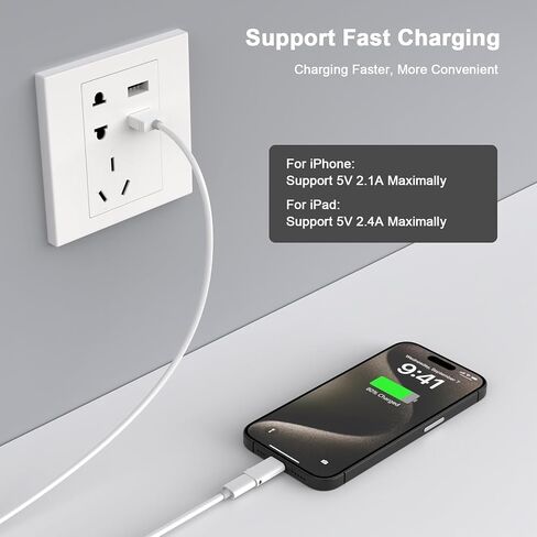 2Pack Lightning Male to USB C Female Charging Adapter for Apple iPhone in Kuwait