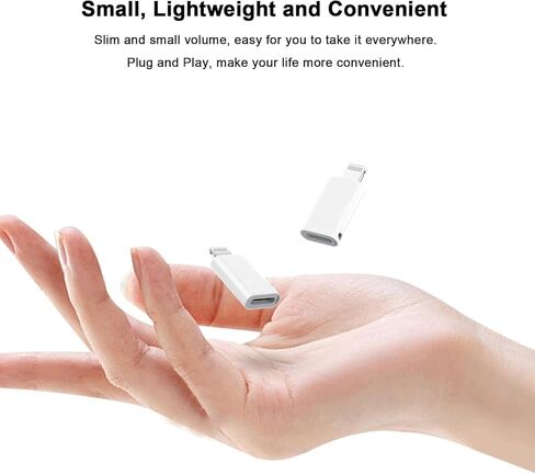 2Pack Lightning Male to USB C Female Charging Adapter for Apple iPhone in Kuwait