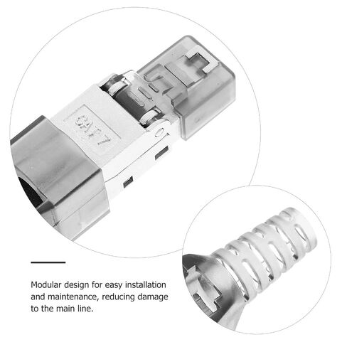 Tool Free Rj45 Pass Through Modular Plug Cat 7 Shielded in Kuwait