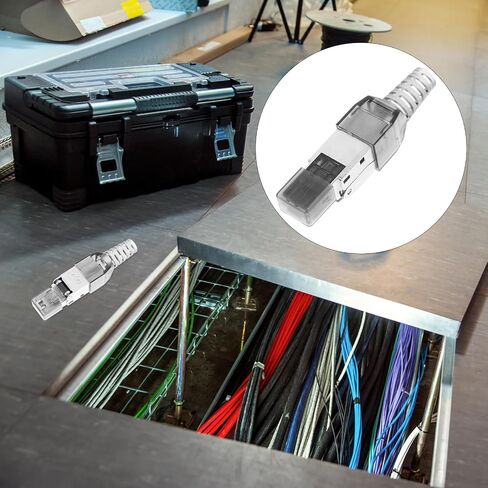 Tool Free Rj45 Pass Through Modular Plug Cat 7 Shielded in Kuwait