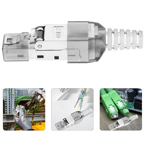 Tool Free Rj45 Pass Through Modular Plug Cat 7 Shielded in Kuwait