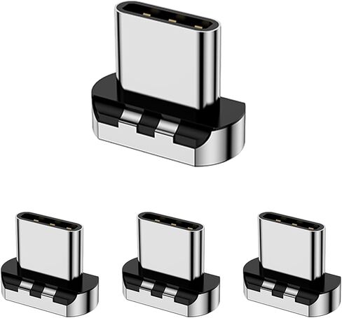 ZBF 8 Pins Magnetic Connector Tips Head for USB-C Android Devices (4 Pack), only 3A Magnetic Charging Cable in Kuwait