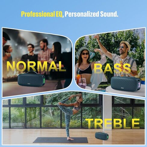 DOSS Extreme Boom Pro D300 Bluetooth Speaker, 80W Immersive Stereo Sound in Kuwait