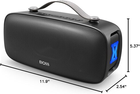 DOSS Extreme Boom Pro D300 Bluetooth Speaker, 80W Immersive Stereo Sound in Kuwait