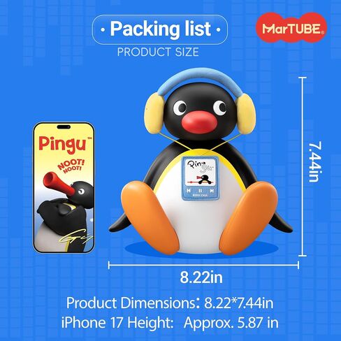 MARTUBE Pingu Bluetooth Speaker, Desk Room Decor, Birthday Gifts for Women in Saudi Arabia