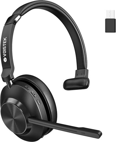 Wireless Headset with Mic for Work,Bluetooth Single Ear Headset for Laptop in Kuwait