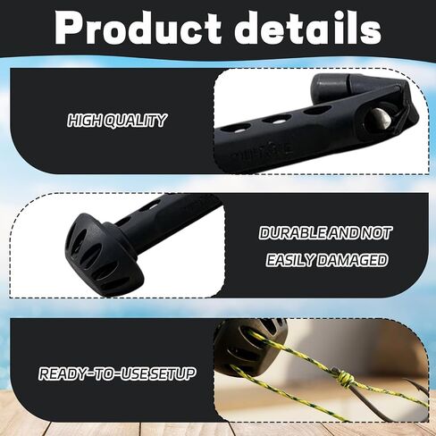 2PCS Magnetic Fly Threader, Fly Fishing Magnetic Fly Threader Tool, Fishing Accessory to Easily Thread, Universal Most Hooks, Tippets Compatibility for Various Fishing Styles in Kuwait