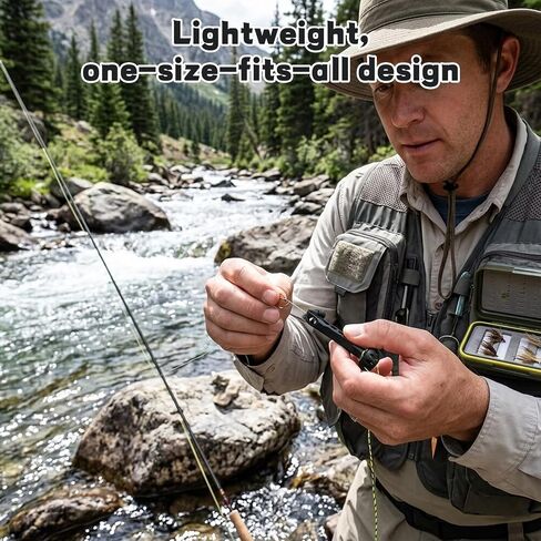 2PCS Magnetic Fly Threader, Fly Fishing Magnetic Fly Threader Tool, Fishing Accessory to Easily Thread, Universal Most Hooks, Tippets Compatibility for Various Fishing Styles in Kuwait