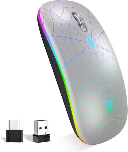 MMK for Wireless Mouse 2.4 GHz Silent Bluetooth Mouse-Spider Black in Kuwait