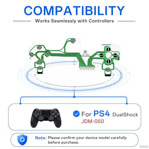 WCDZSU 3 Pack Conductive Film Keypad Flex Cable for PS4 JDM-050 Controller in Saudi Arabia