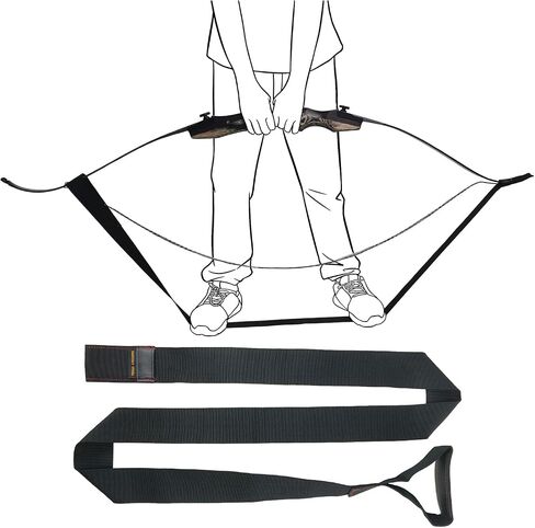 longbowmaker Premium Polyester Bow Stringer Tool - Effortless, Safe, and Quick Stringing for Traditional Recurve Bow - Must-Have Accessory in Kuwait